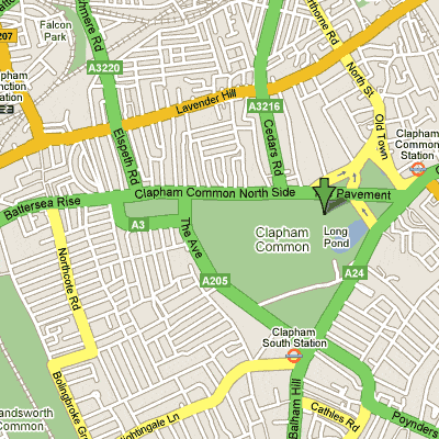 clapham area map