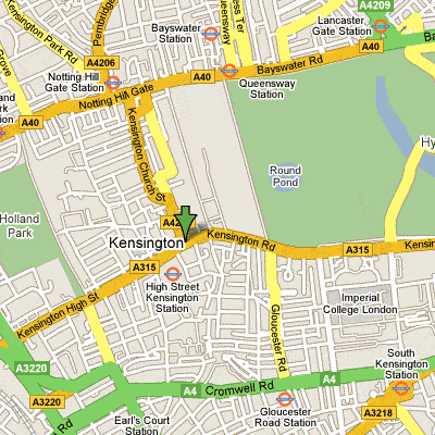 kensington area map