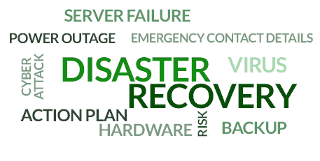 Disaster recovery planning for businesses.